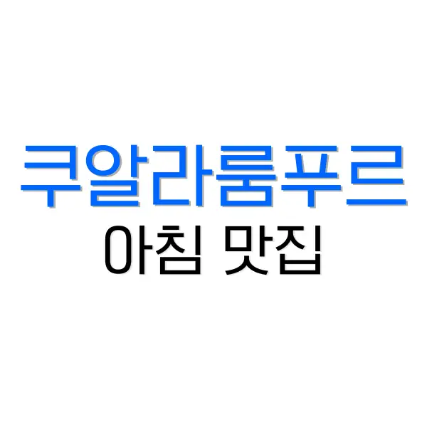 쿠알라룸푸르 차이나타운 맛집 : 호코우 하이남 코피티암 6 말라카 여행