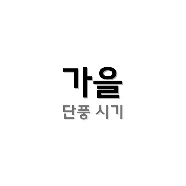 단풍명소